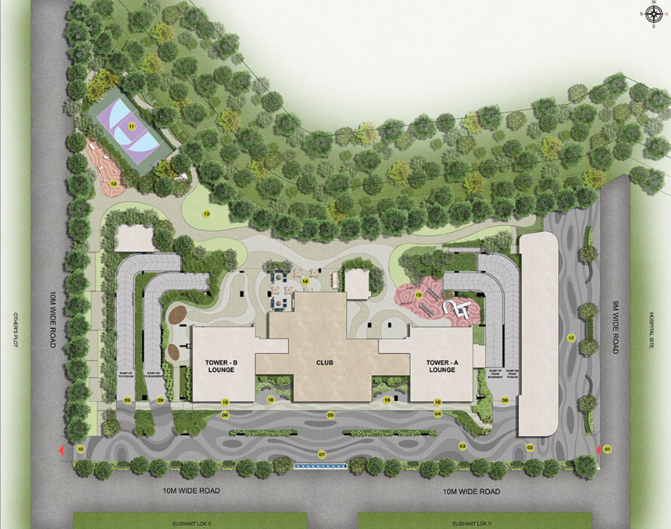 Trevoc Royal Residences,Master Plan | DhanBhumi